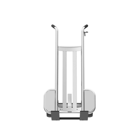 F84877A9 Valley Craft Aluminum Frame Material Pneumatic Two-Wheel Pallet Trucks, 1000 lbs. Capacity w/ Brakes