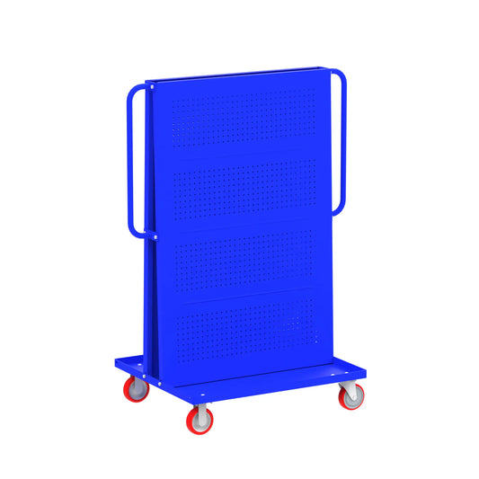 F89546B Valley Craft Modular A-Frame Tool Carts | Blue 48" Length (1.5” lip)