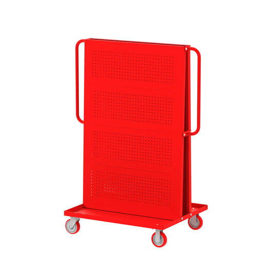 F89550R Valley Craft Modular A-Frame Bin & Tool Carts | Red 11" Deck Space (1.5” lip)