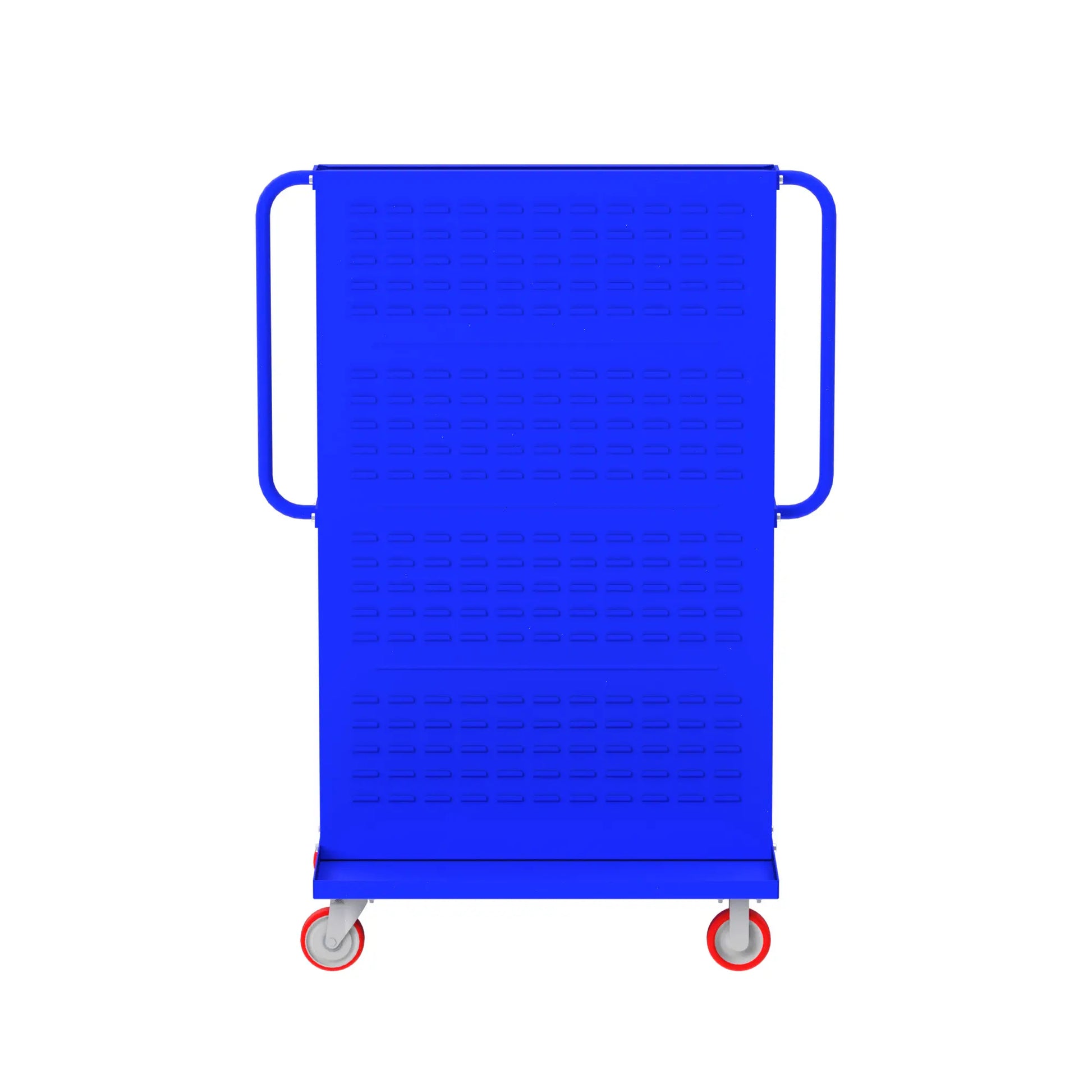 F89552B Valley Craft Modular A-Frame Bin Carts | Blue 36" Length (1.5” lip)