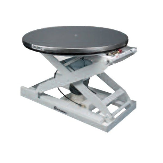 EZ Loader-E Bishamon Pneumatic Self-Leveling Pallet Positioner & Pallet Leveler (Rotating) | 43"diameter Platform 30.5" Raised Height