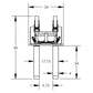 F80233U5 Valley Craft HVAC Hand Trucks w/ 24” Steel Forks 4-Wheel Design | Blue 600lbs Max Capacity
